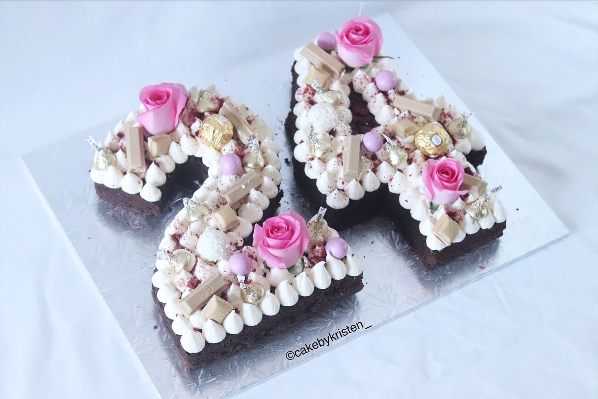 Number or Letter Cake – Cake by Kristen